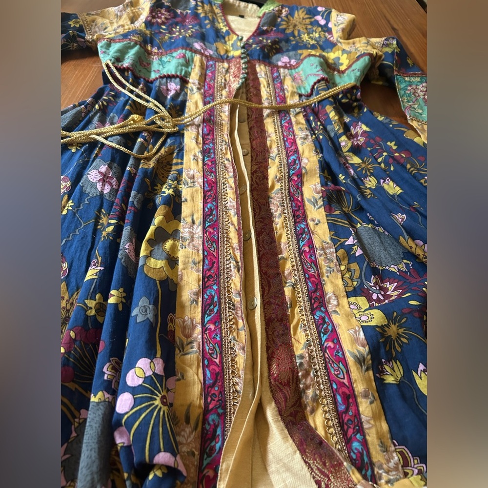 VINTAGE J PETERMAN BATIK DRESS , COTTON BATIK DRESS - Picture 14 of 15